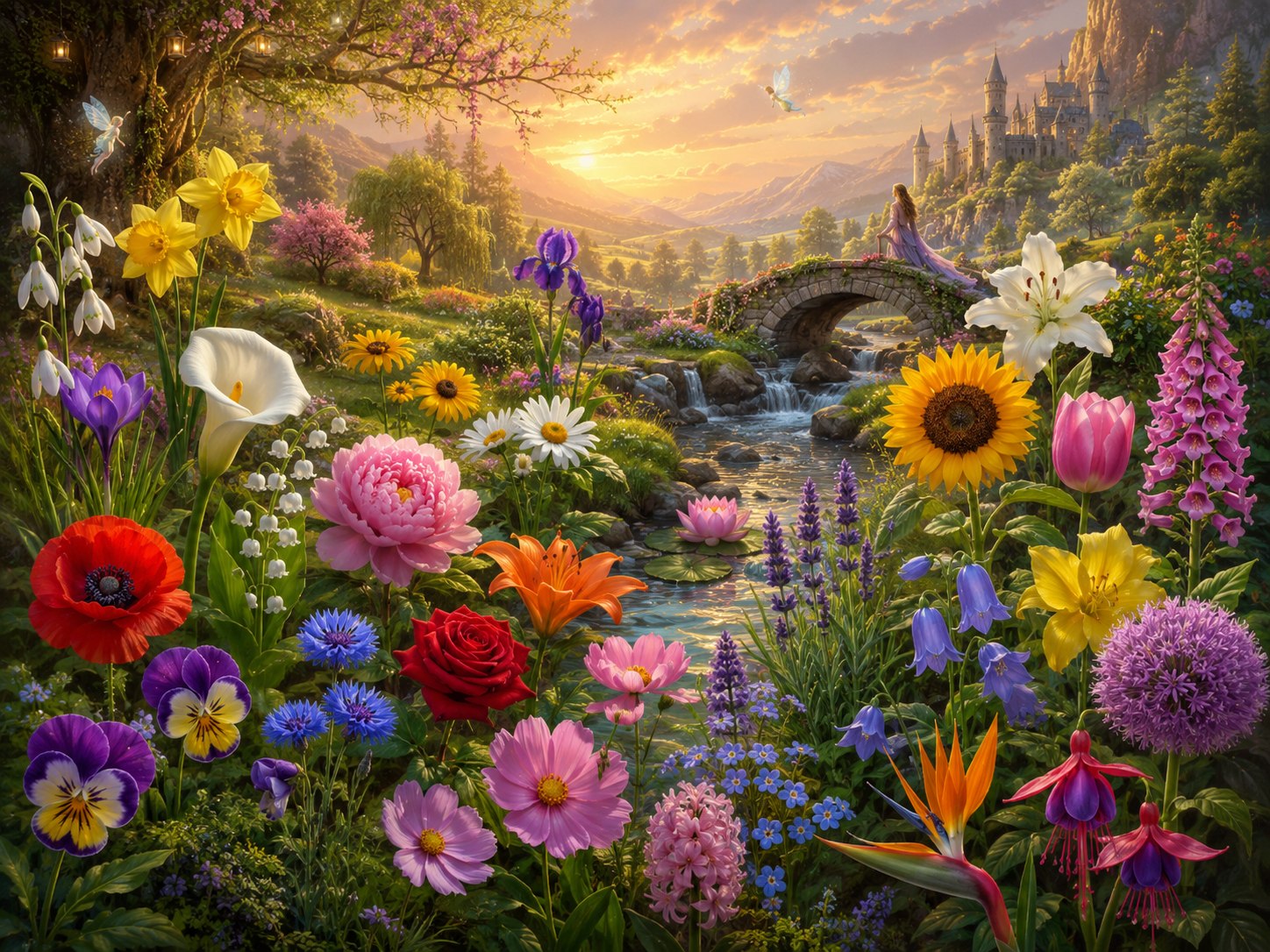 A magical field of flowers for the Flower Oracle